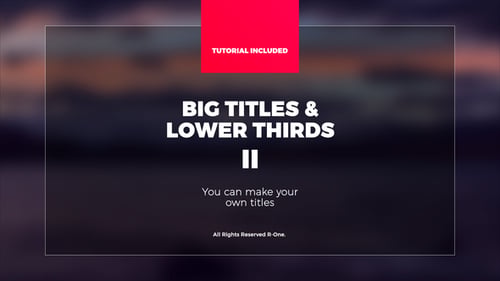 Big Titles & Lower Thirds II