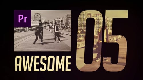 Dynamic Glitch Opener for Action Sports and Urban Video Intros