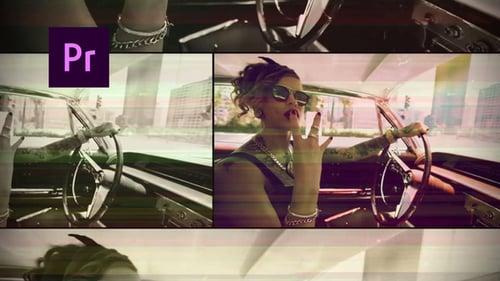 Dynamic Glitch Style Opener with Fast Transitions