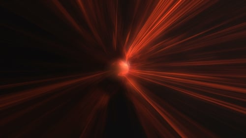 Abstract Red Light Speed Tunnel Animation Background