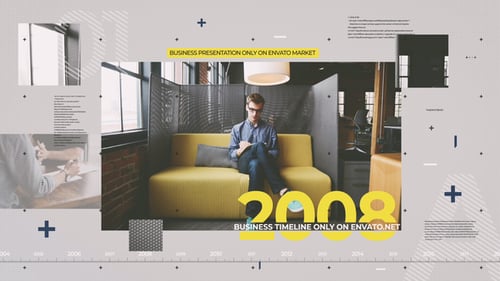 Modern Business Timeline Presentation with Dynamic Motion Graphics