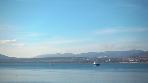 Boats Against Beautiful Landscape