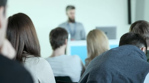 Business People Seminar Conference Meeting Office Training Concept