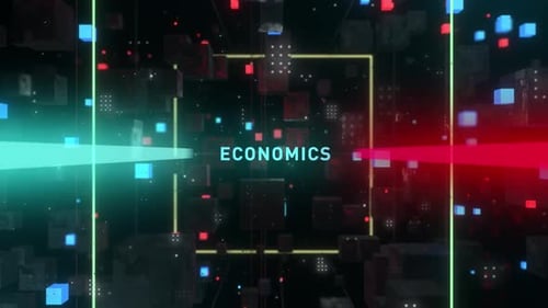 Futuristische abstrakte Tunnelwortökonomie