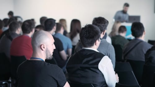 Business People Seminar Conference Meeting Office Training Concept