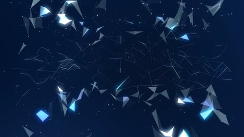 Dynamic Geometric Plexus Network Loop Background