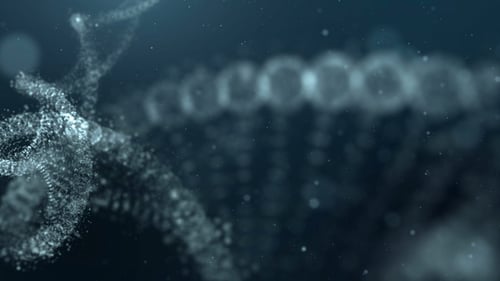 DNA-Strang im Cyberspace abstrakter Partikel 02