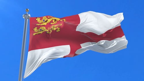 Flagge von Sark Waving