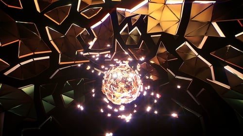 Goldene Dreiecke Hintergrund