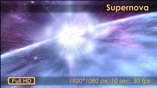 Cosmic Supernova Star Explosion Space Light Reveal