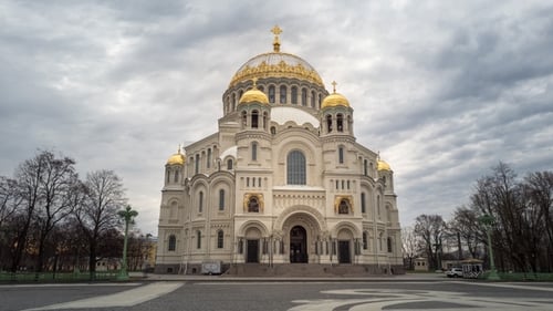 The Naval Cathedral of Saint Nicholas in Kronstadt