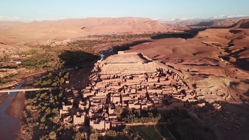 View on Kasbah Ait Ben Haddou in Morocco