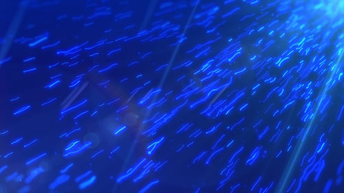 Futuristic Blue Digital Data Flow Animated Background