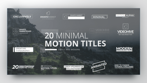 Títulos limpios y minimalistas