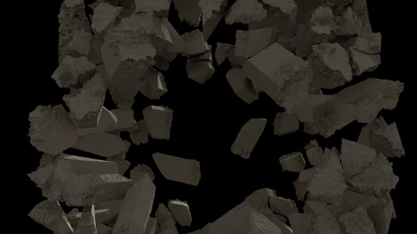 Cube Destruction, Elements Motion Graphics ft. alfa & breakdown - Envato