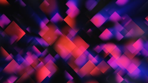 Dynamic Geometric Purple Red Squares Motion Background Loop