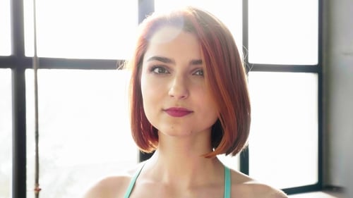 Smiling Woman Close Up In Bright Daylight