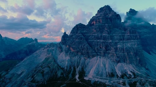 National Nature Park Tre Cime In the Dolomites Alps. Beautiful Nature of Italy.