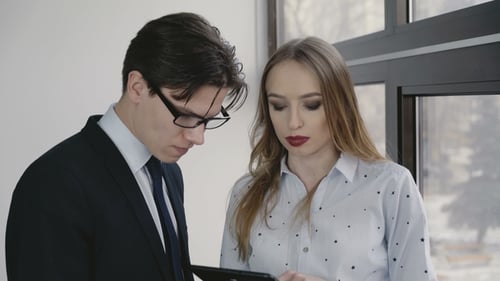Business Team Using Tablet in the Office in