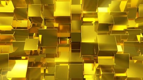 Shiny Golden Cubes