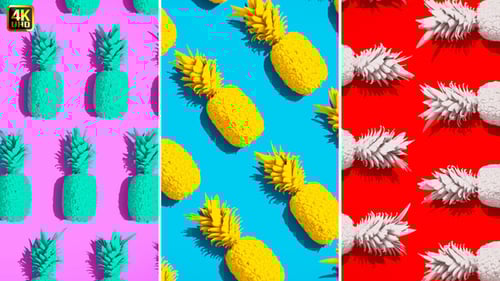 Summer Backgrounds | Pineapple Flat Lay