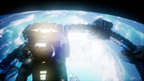 Astronaute et Station spatiale internationale