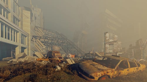 The City Destroyed By The Catastrophe