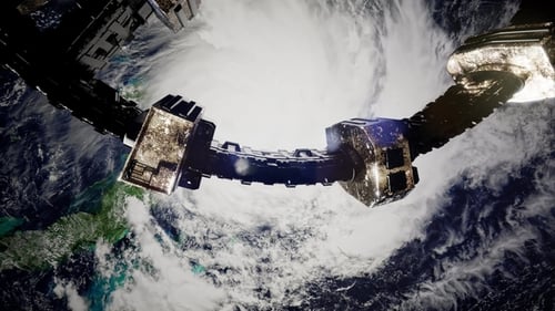 Astronaute et Station spatiale internationale