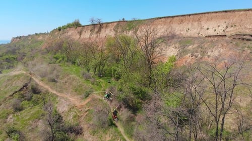 View of the Final Stage of the Enduro Extreme Race on the Seashore