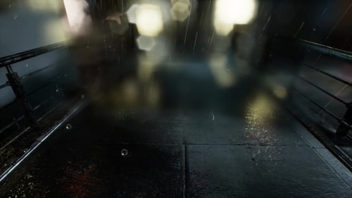 Dynamic Realistic Rain Overlay on Wet Pavement