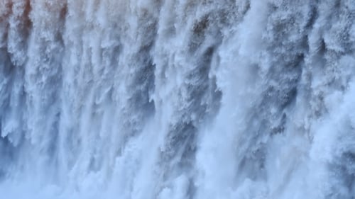 Hodafoss Very Beautiful Icelandic Waterfall. It Is Located in the North Near Lake Myvatn