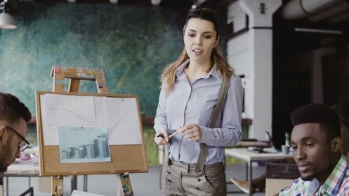 Energetic Presentation to a Young Diverse Team