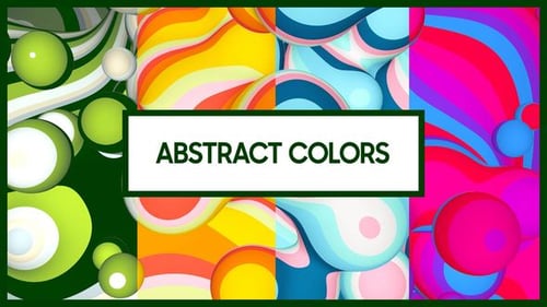 Dynamic Abstract Fluid Shapes Looping Motion Background