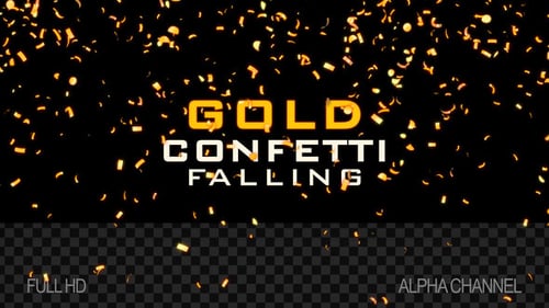 Goldenes Konfetti