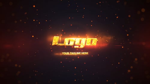 Energetic Golden Logo Reveal with Circuit Board Animation