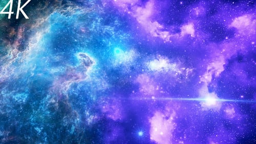 Animated Cosmic Galaxy Nebula Motion Background