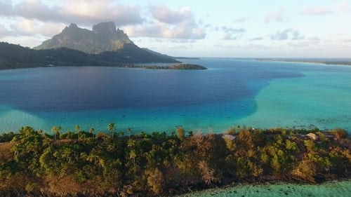 Vista aérea de Bora Bora