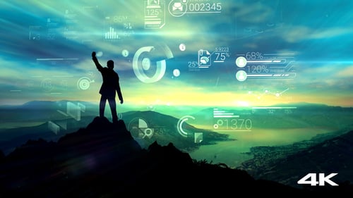 The Leader At The Top Celebrates Success
