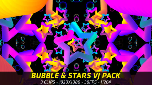 Bubble & Stars VJ-Paket