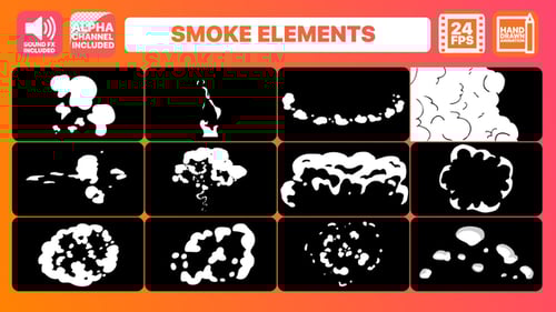 Cartoon Smoke Elements Pack