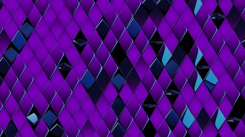 Dynamic Abstract Rhomboid Wall Loop Background Animation