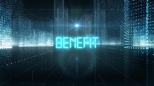 Skyscrapers Digital City Tech Word Benefit