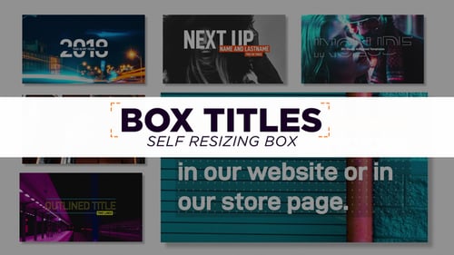 Box Titles - Self Resizing