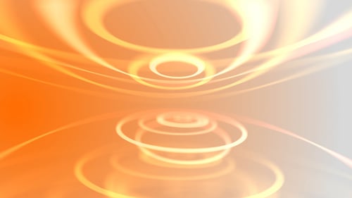 Dynamic Abstract Glowing Rings Light Background