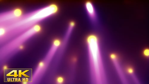 Pulsing Pink and Purple Stage Spotlights Background