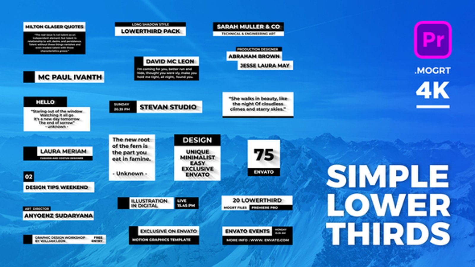 Simple Lower Thirds, Elements ft. simple lower third & lower thirds ...