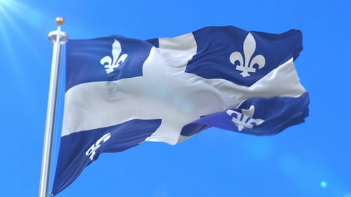 Flag of Canadian Province of Quebec