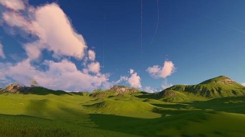 Berg und Wolken