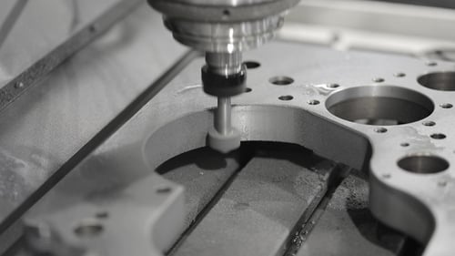 Metalworking CNC Milling Machine. Cutting Metal Modern Processing Technology.