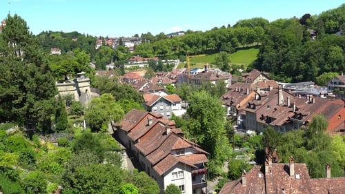 View from the Observation Platform in Bern, Switzerland